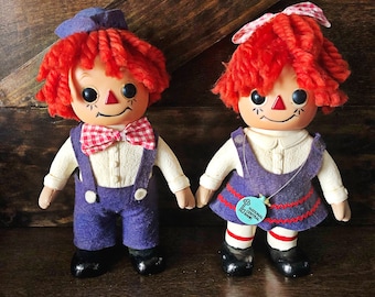 Vintage Rtagdy Ann und Andy Vinyl Doll Banks - 1970er Jahre Royalty Industries