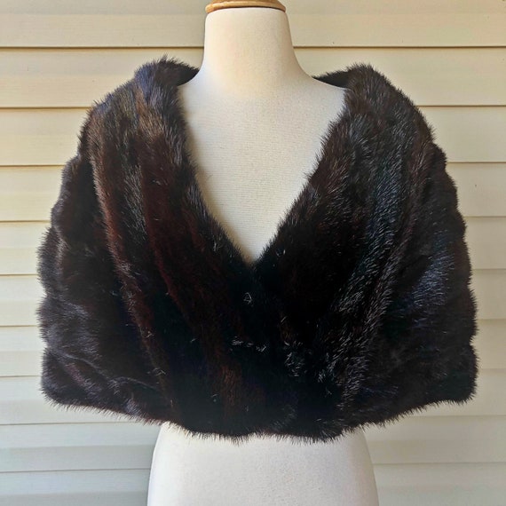 Vintage sable stole, golden sable wrap, 1950's fu… - image 1