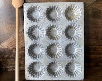 Antique Lockwood Tart Pan: Early 1900s Farmhouse Kitchen Decor