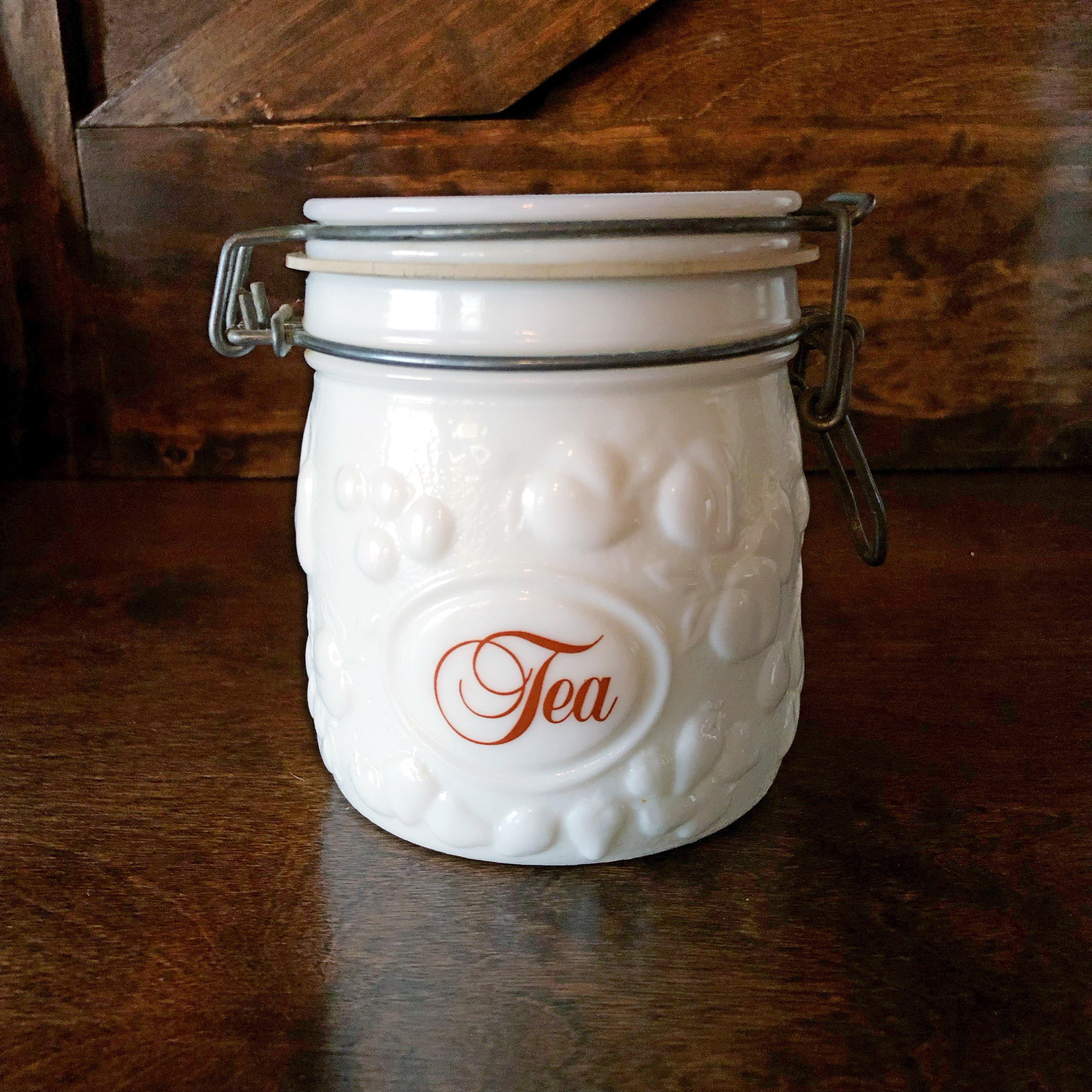 Vintage set of milk glass canisters by Wheaton Country Etsy