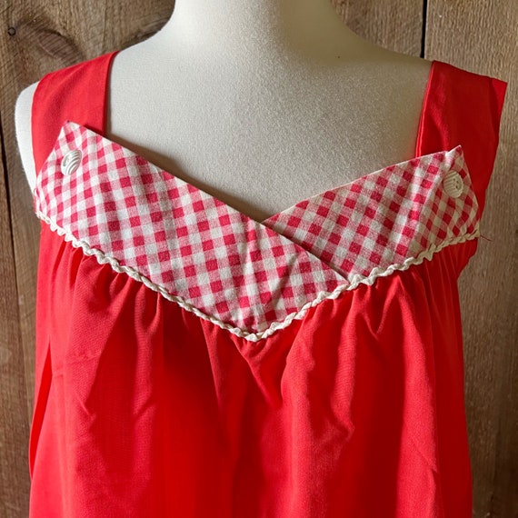 Vintage housedress, summer dress, gingham detail,… - image 3