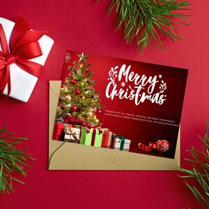 Merry Christmas Card, Merry Christmas Card Printable, Christmas Card, Download Holiday Card Template, Greeting Card, Gift for Friend.