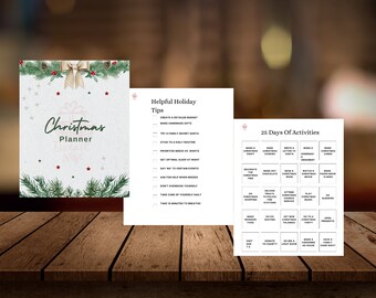 Christmas Planner Bundle, Holiday Planner, Gift Budget Planner, Xmas Planner, Christmas Gift List, Christmas Binder, Christmas To Do List