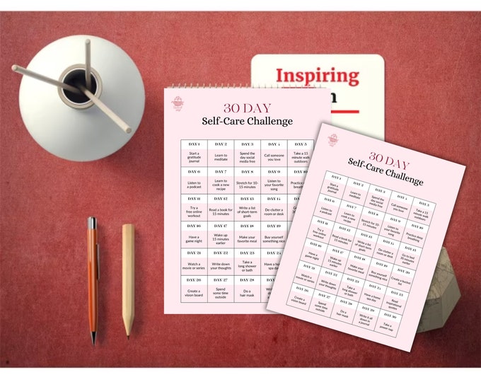 30 Day Self-love Challenge Printable PDF, Self Love Challenge 30 Day ...