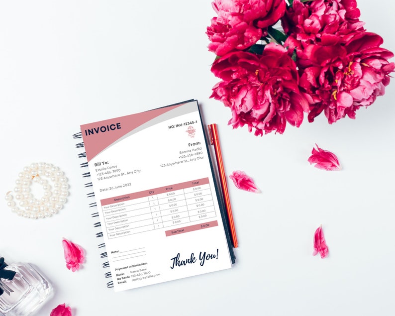 EDITABLE Invoice, Invoice Template, Business Invoice, CANVA Invoice ...