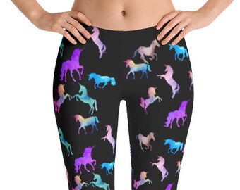 Unicorn Leggings, Fantasy Leggings, Ladies Leggings, Unique Leggings, Print Leggings, Yoga Pants, Sexy Leggings, Funny Leggings, Leggings