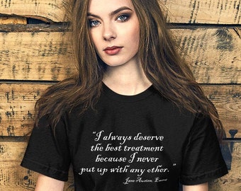 Jane Austen, Emma T-Shirt, Jane Austen Gift, Jane Austen Shirt, Literary Gift Austen Quote Shirt Emma Shirt Book lover shirts