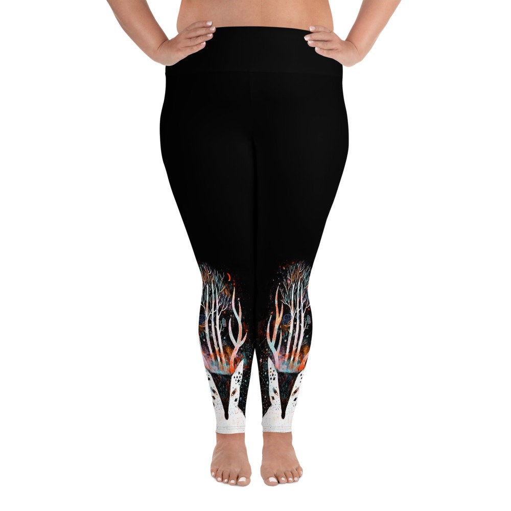 Plus Size Leggings Cute Fox Leggings 