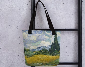 Vincent van Gogh Ramo de flores en un jarrón Bolsa de mano Regalo Amante del arte Regalo de arte para mamá Regalo para maestro Bolsa de arte Bolsa de arte Bolsa artística