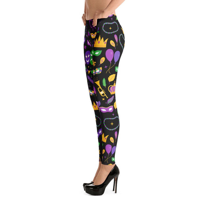 mardi gras leggings toddler