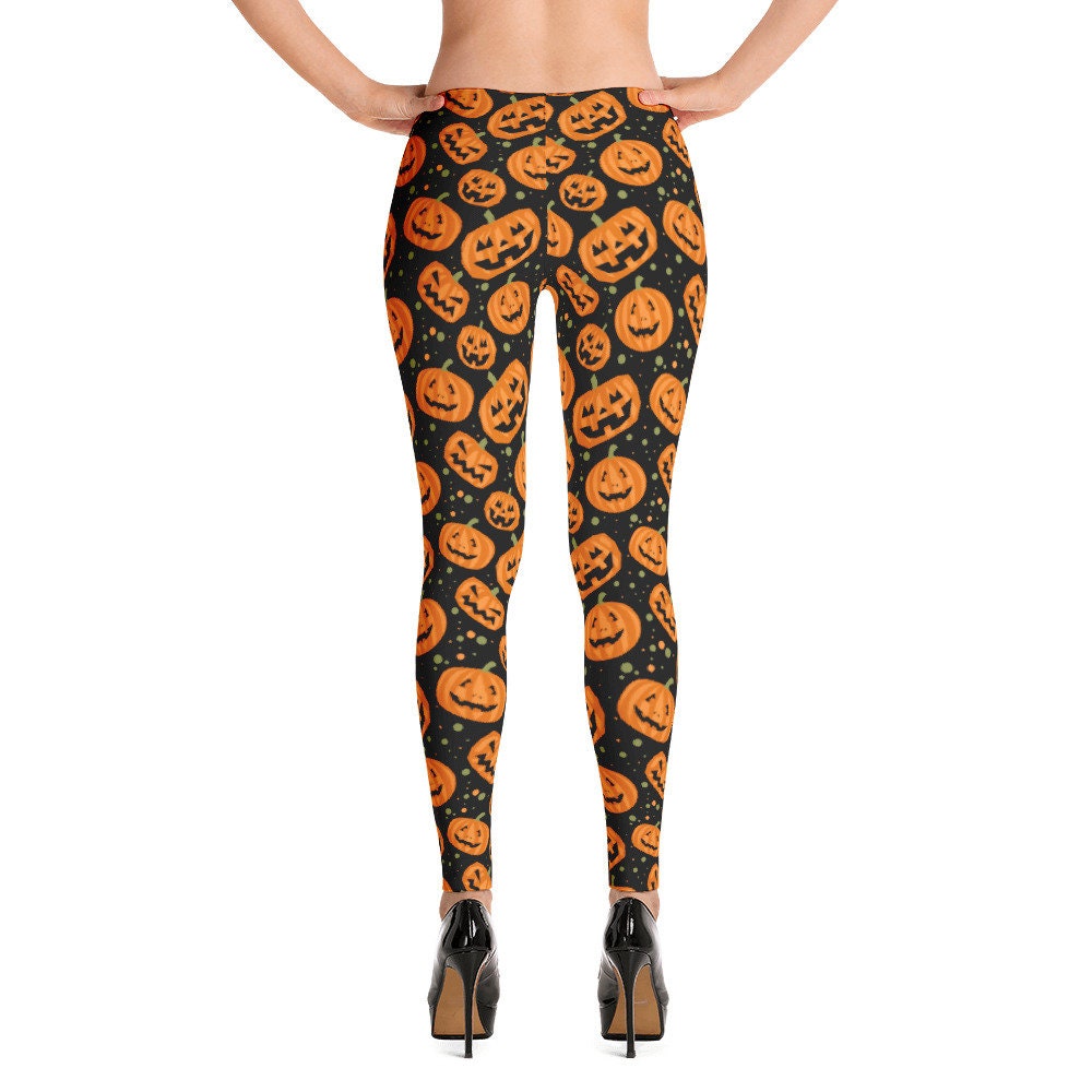 Halloween Leggings Women's Leggings Pumpkin Leggings - Etsy