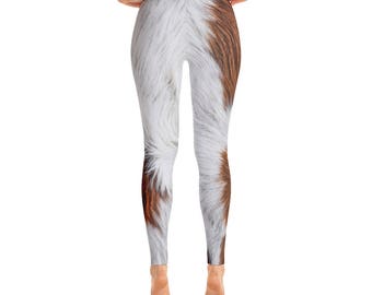 Deer Leggings - Fawn Leggings - Deer fur Leggings - Deer Costume - Animal  Leggings - Fur print legging - costume - Womens Leggings