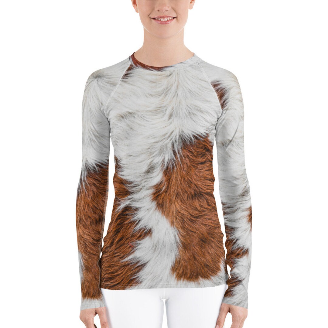Animal Print Women's Rash Guard. Great for Costumes. Polyester ...