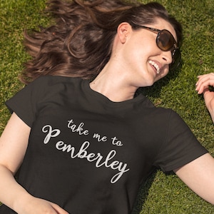 Pemberley T-shirt - Jane Austen - Pride and Prejudice T-shirt, Jane Austen T-shirt, Book lover shirts, literature shirts, jane austen shirt