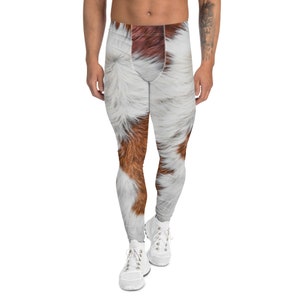 Men&#39;s Leggings Deer Leggings - Fawn Leggings - Deer fur Leggings - Deer Costume - Animal Leggings - Fur print legging - costume