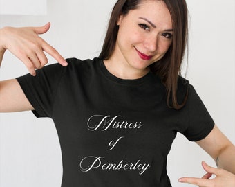 Pemberley T-shirt - Jane Austen - Pride and Prejudice T-shirt, Jane Austen T-shirt, Book lover shirts, literature shirts, jane austen shirt