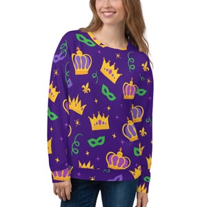 Mardi Gras Sweatshirt, carnival new orleans, parade shirt, mardi gras shirt, Fat Tuesday Shirt, Mardi Gras Outfit