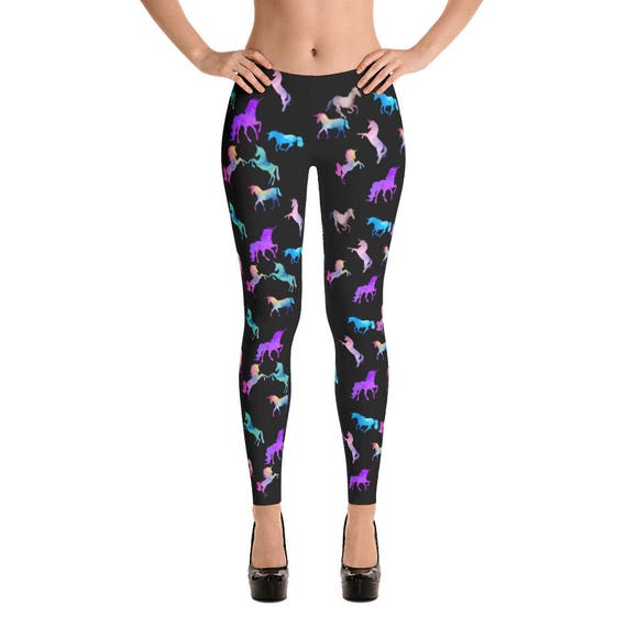 Unicorn Leggings, Fantasy Leggings, Ladies Leggings, Unique Leggings, Print  Leggings, Yoga Pants, Sexy Leggings, Funny Leggings, Leggings 