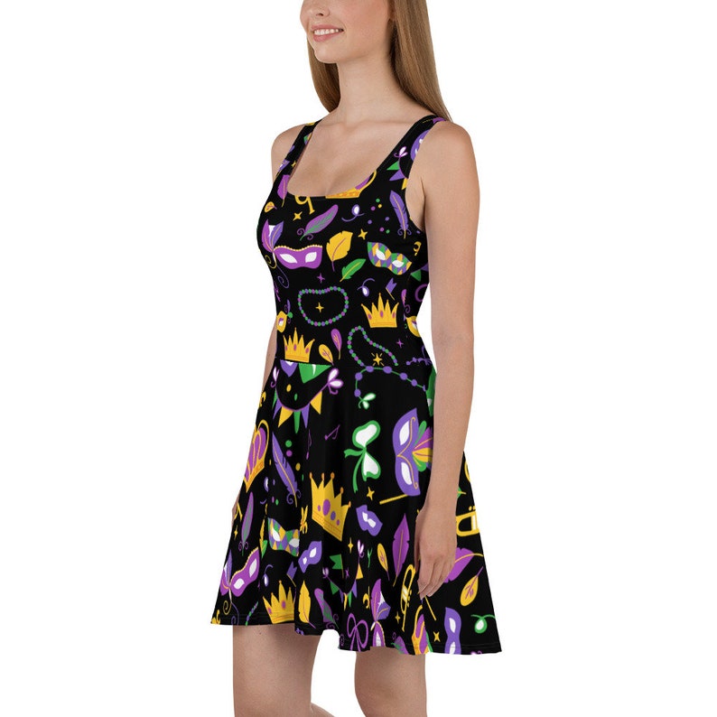 Bon Temps Boutique Girls Mardi Gras Fancy d'lis Sophia Skort