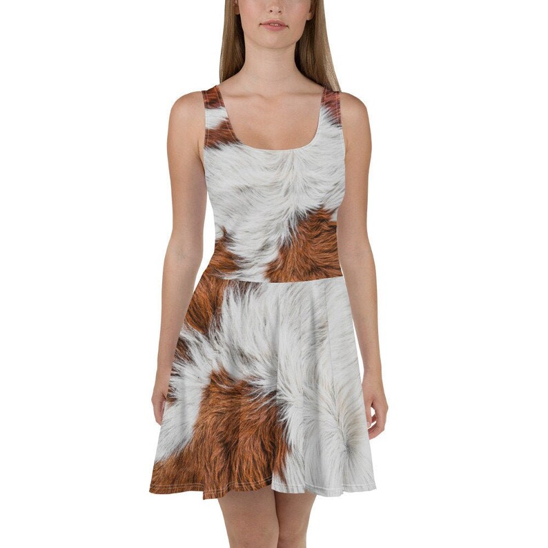 Deer Dress - Deer Fur Print Dress - Fawn Dress - Deer Costume - Deer ...
