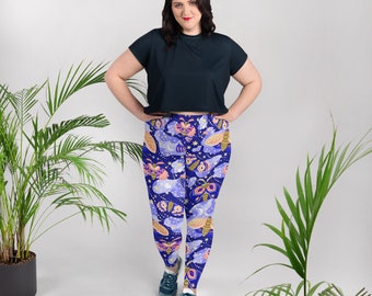 Plus Size Butterfly Leggings