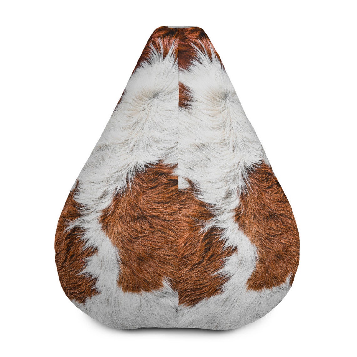 Cow Print Bean Bag Chair Rustic Home Decor Bean Bag Chair Etsy