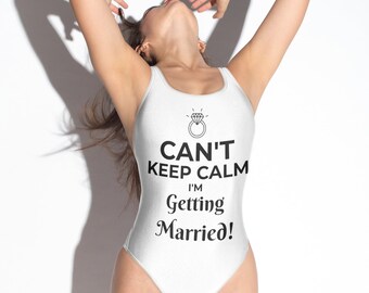 Bride Bathing Suit. One Piece Swimsuit. Honeymoon Swimwear. NEW Bride Squad Swim. Bachelorette Bathing Suit. Bride Swimsuit.