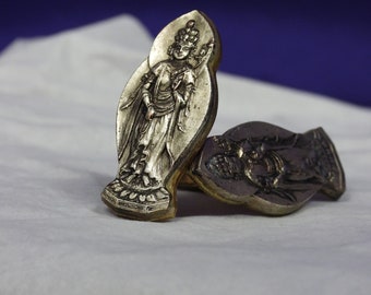 Mid-Century 1960s Hindu Goddess Cufflinks