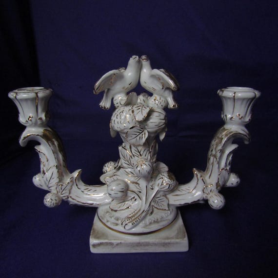 Gilded Dove Candelabra