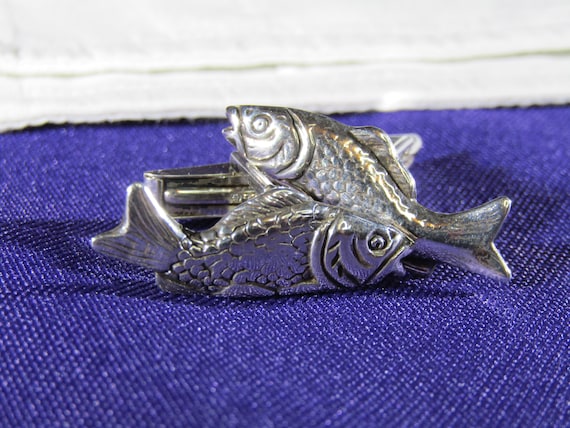 925 Sterling Silver Fish Cufflinks