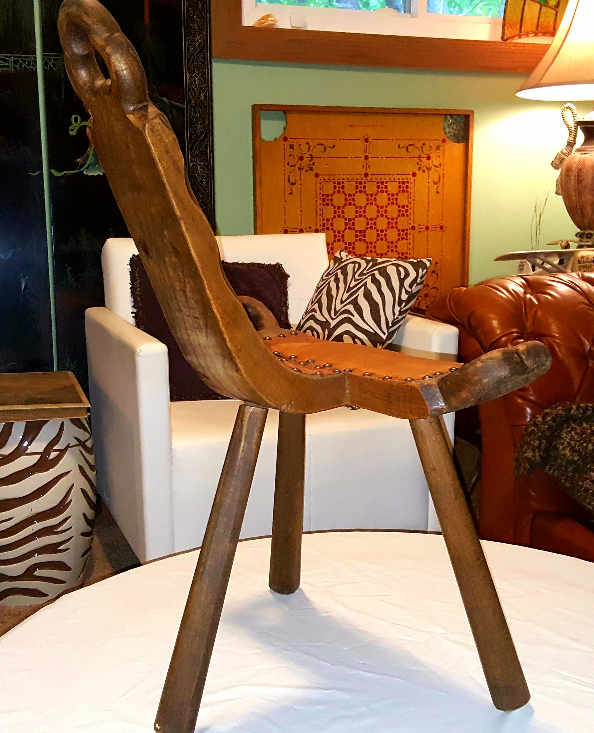 Vintage Spanish Birthing Chair