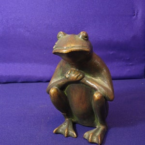 Crying Frog Ceramic Sculpture