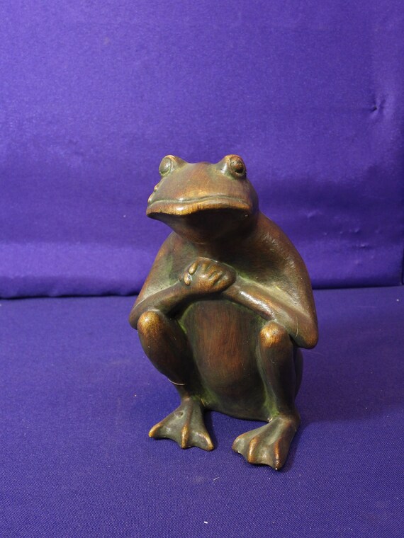 Crying Frog Ceramic Sculpture