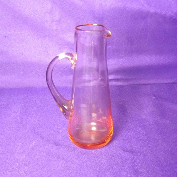 Mid-century Blenko Amber Glass Pitcher