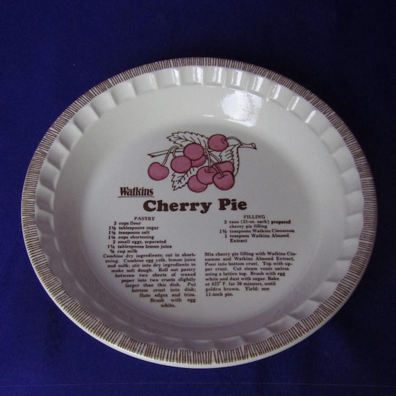 Vintage Watkins Ceramic Pie Dish