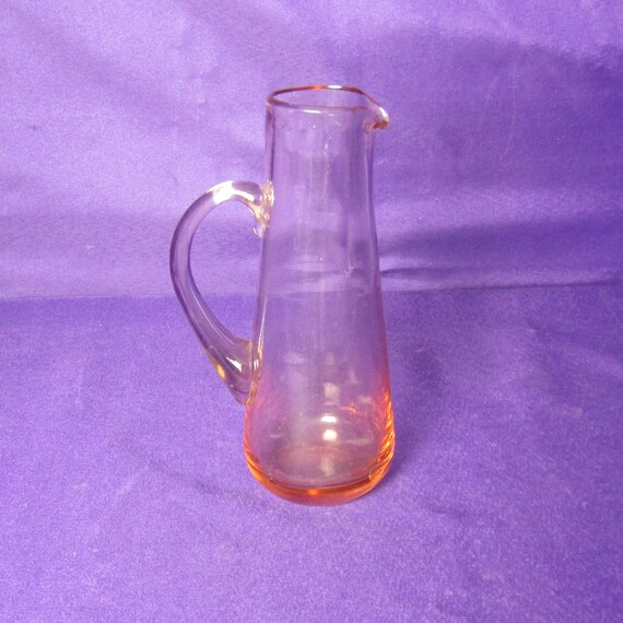 Mid-century Blenko Amber Glass Pitcher