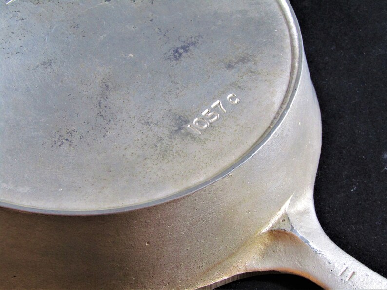 Wagner Ware SidneyO 1057C Nickel Plated Cast Iron Skillet Etsy