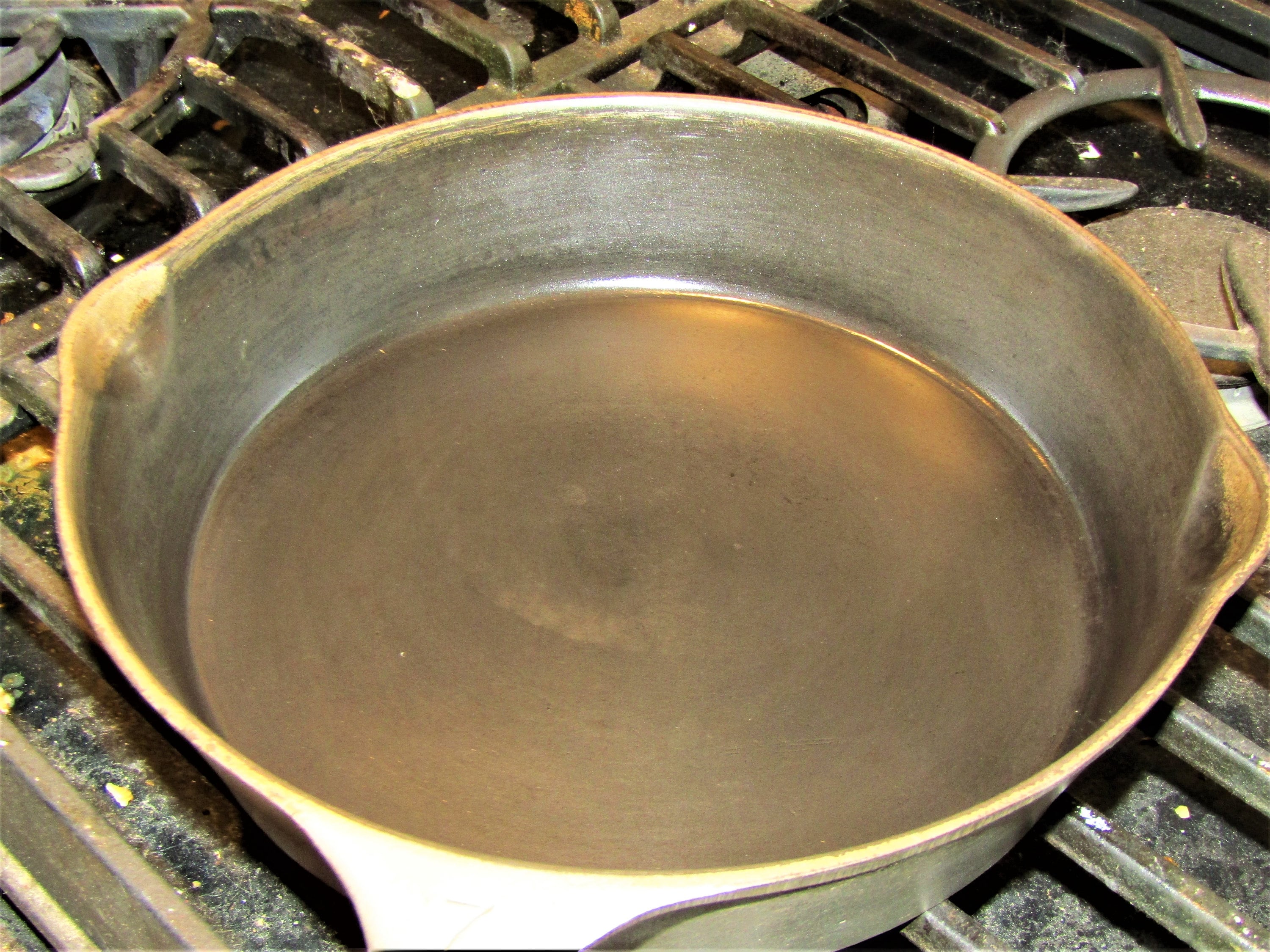 Wagner Ware SidneyO 1057C Nickel Plated 8 Cast Iron Skillet