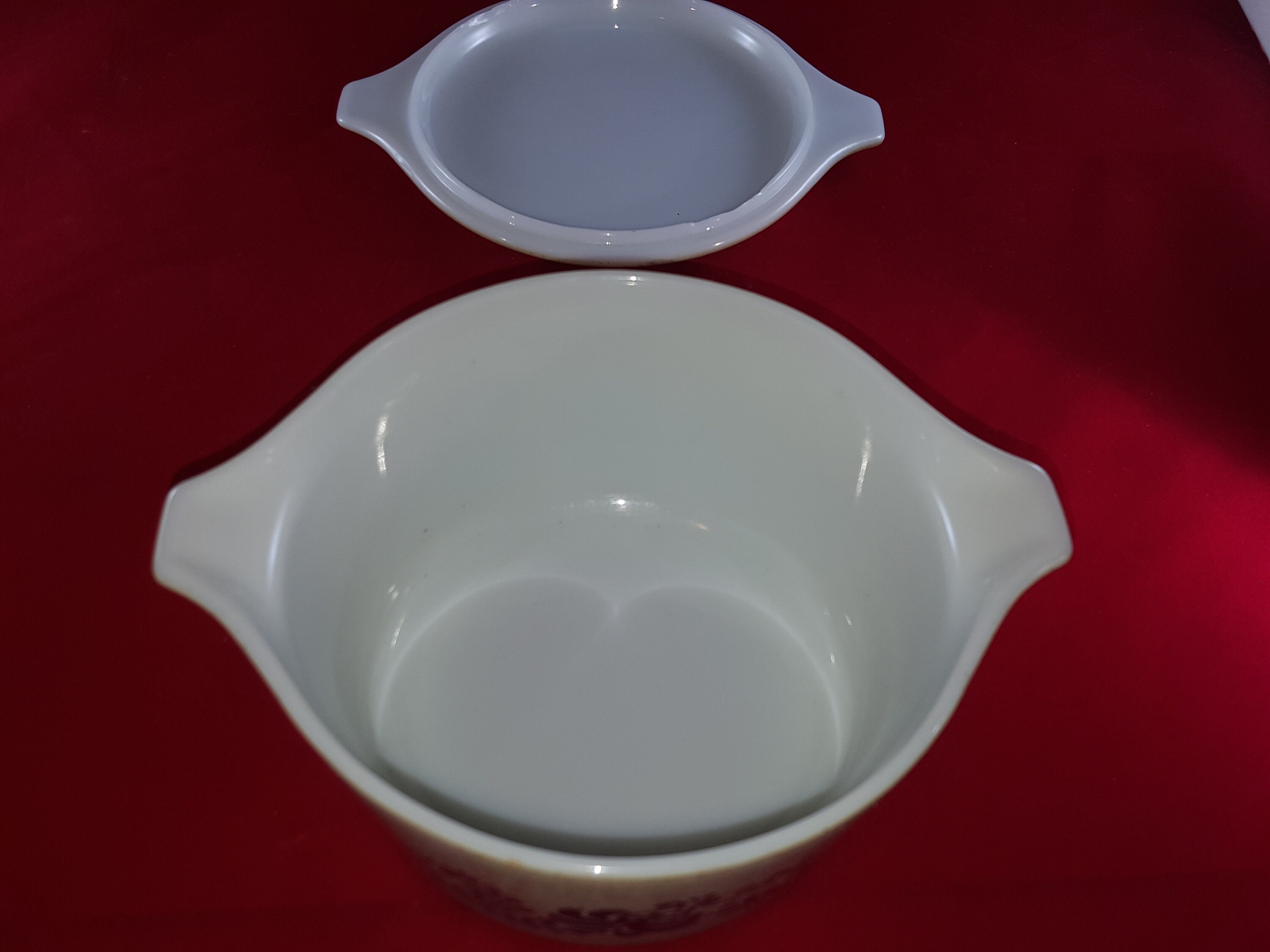 Vintage Retro Pyrex Homestead Speckled Casserole Dishes ...