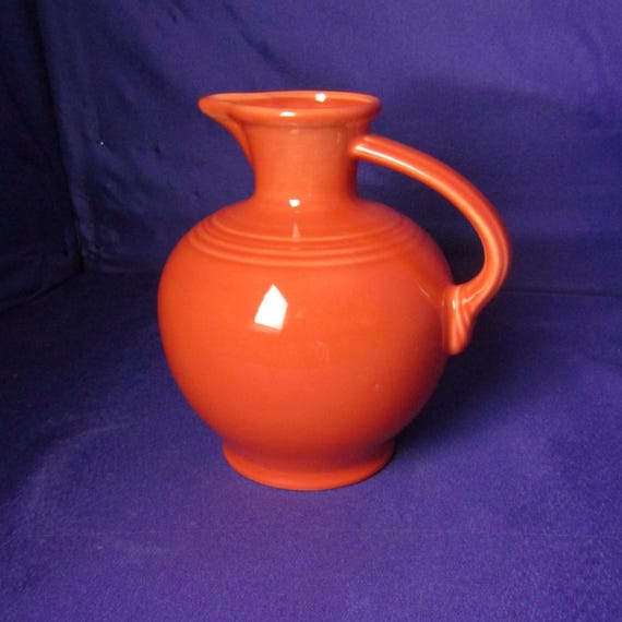Vintage Fiestaware Persimmon Carafe