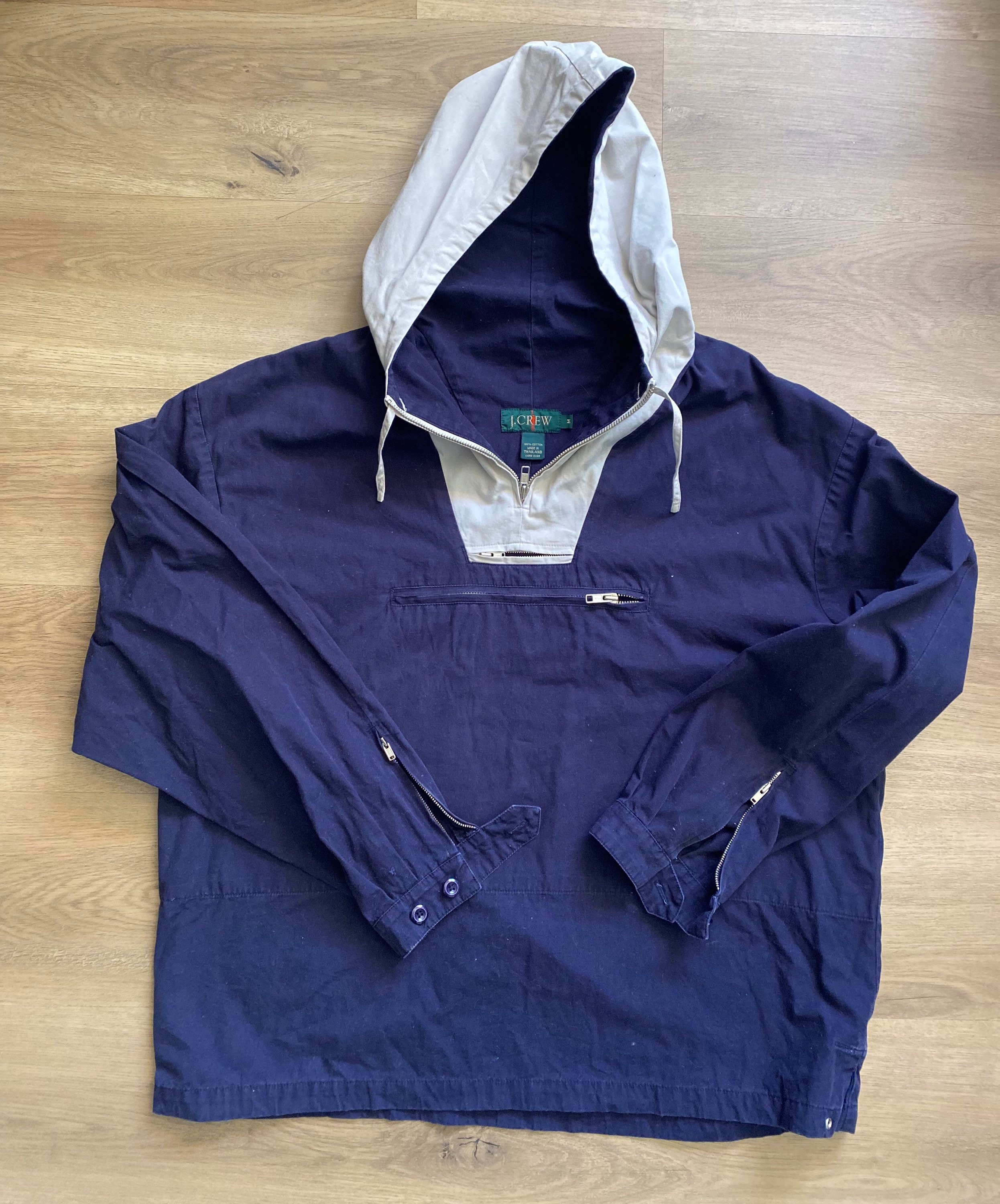 Vintage 1990s Jcrew Color Block Anorak - Etsy Vintage 1990s Jcrew Color Block Anorak - Etsy