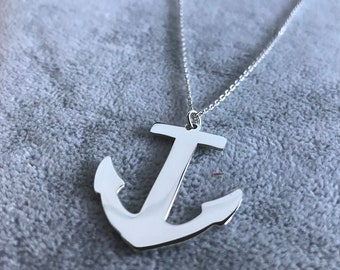 Anchor Necklace, Jewelry Gift, Sister Gift, Best Friend Necklace, Dainty Necklace, Best Friend Necklaces, Gift For Her, Gift for his