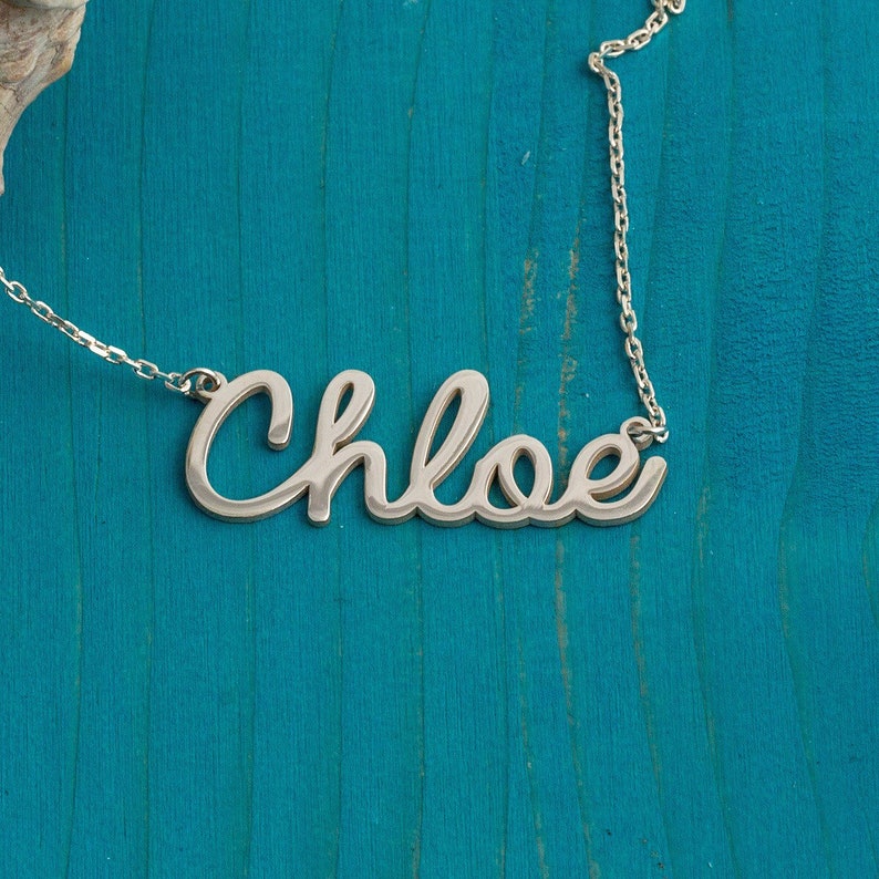 Personalized Name JewelryTiny Name NecklaceBaby Girl Name Etsy