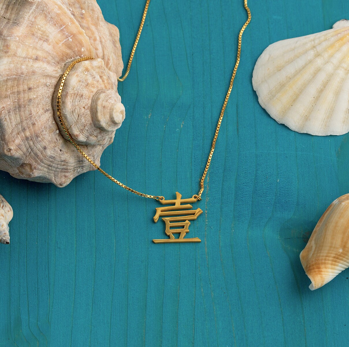 Chinese Initial Necklace Chinese Necklace Custom Name Etsy Canada