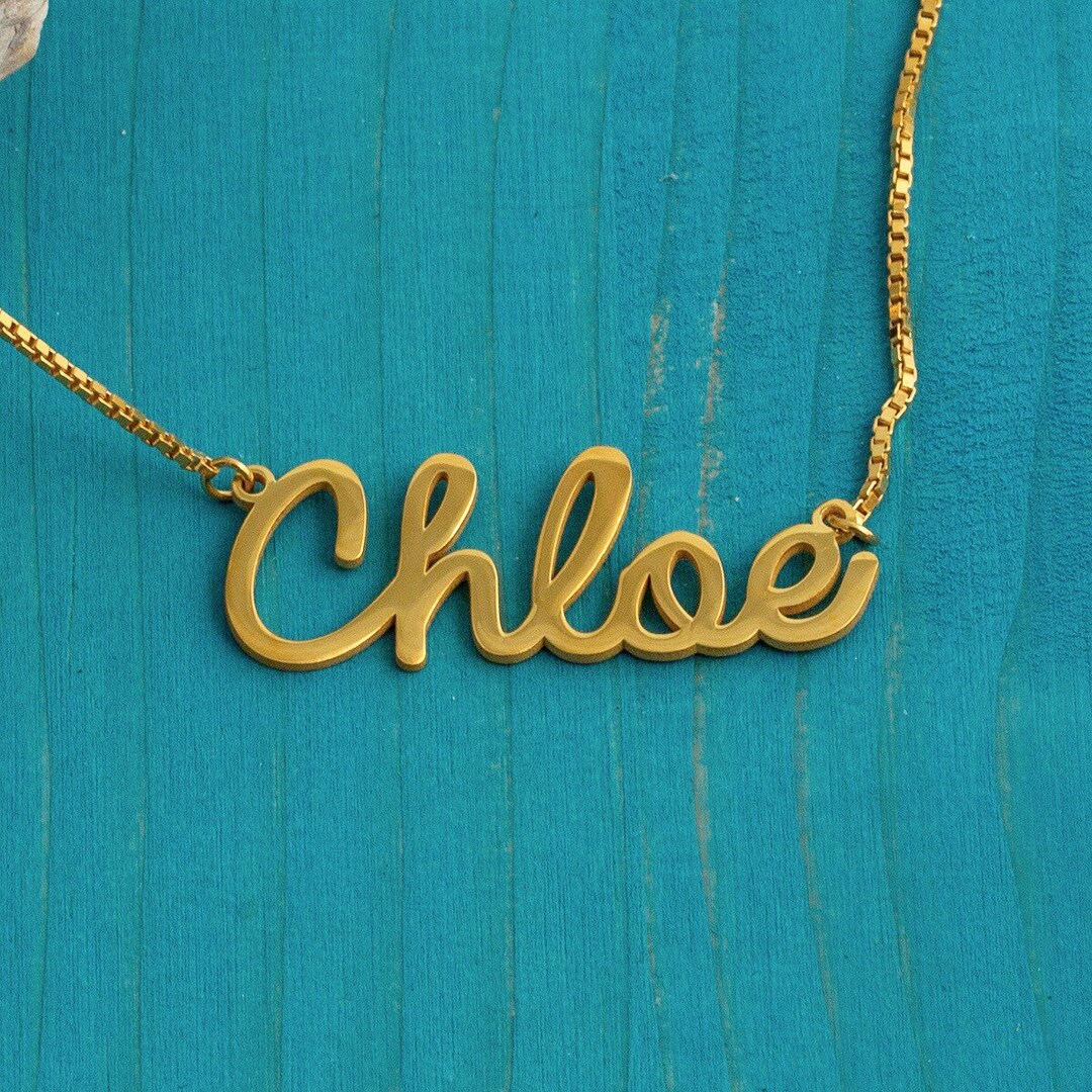 Personalized Name Jewelrytiny Name Necklacebaby Girl Name Etsy