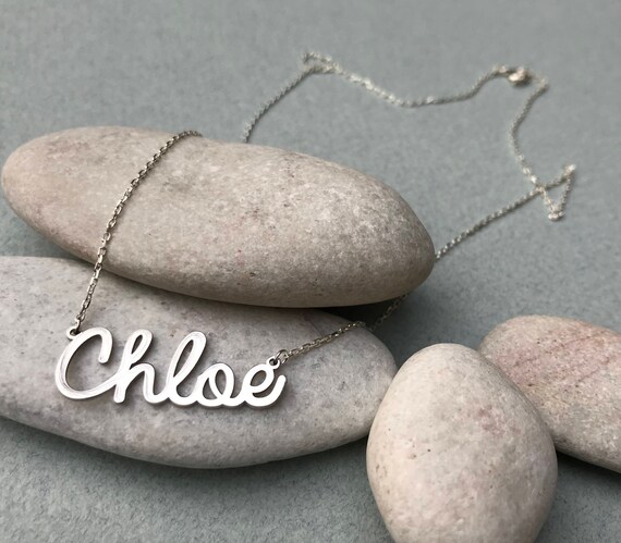 Chloe Name Necklace Custom Name 