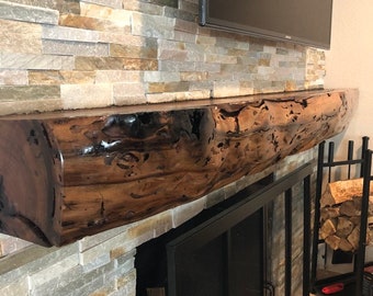 Live Edge Mantel Etsy