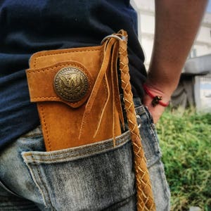 Crazy Horse Leather Men Clutch Vintage Mobile Phone Wallet Card Holder –  ROCKCOWLEATHERSTUDIO