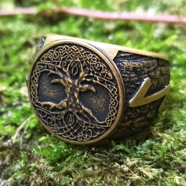 Yggdrasil tree of life ring | Norse Pagan Celtic jewelry