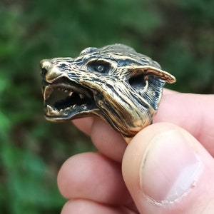 Fenrir Wolf ring | Norse Viking jewelry